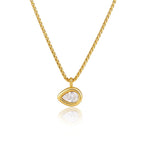 Waterproof Gold  Layering Choker Teardrop Necklace