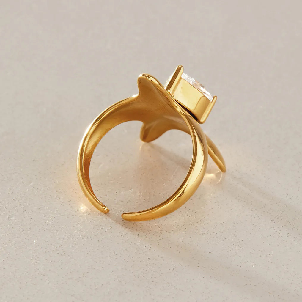 Waterproof Stainless Steel Star Ring