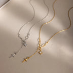 Waterproof Star Lariat Y-Necklace