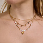 Waterproof Colorful Beaded Charm Necklace Collection
