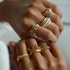 Waterproof Lace Crown Ring