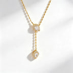 Snake Lariat Y-Necklace – Waterproof 18K Gold