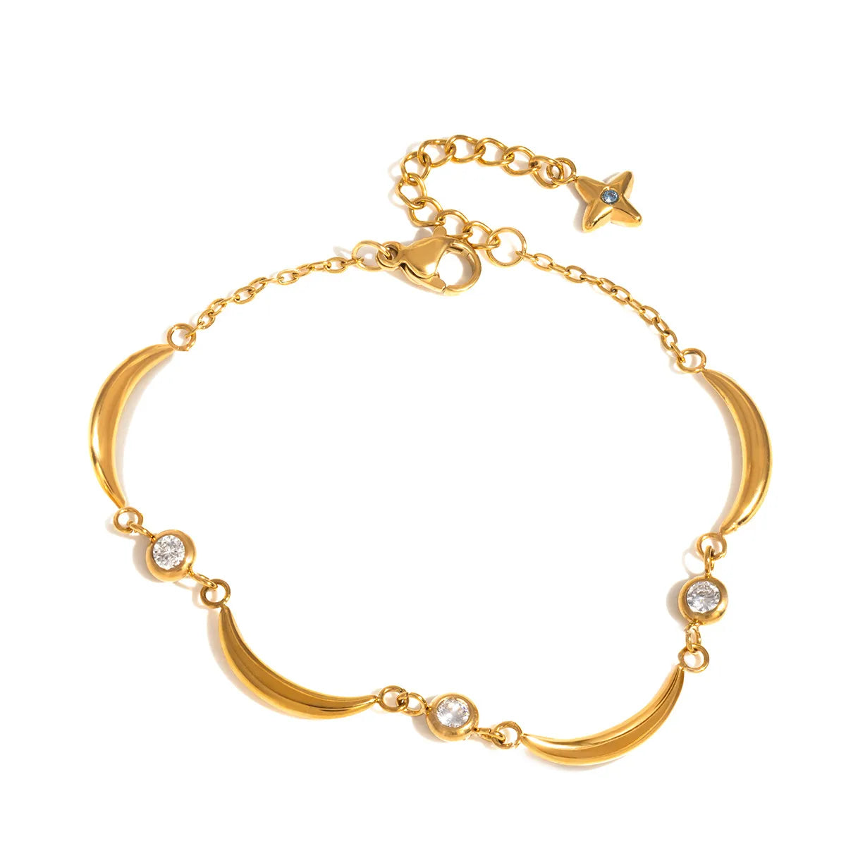 Star Moon Adjustable Bracelet – Waterproof Stainless Steel