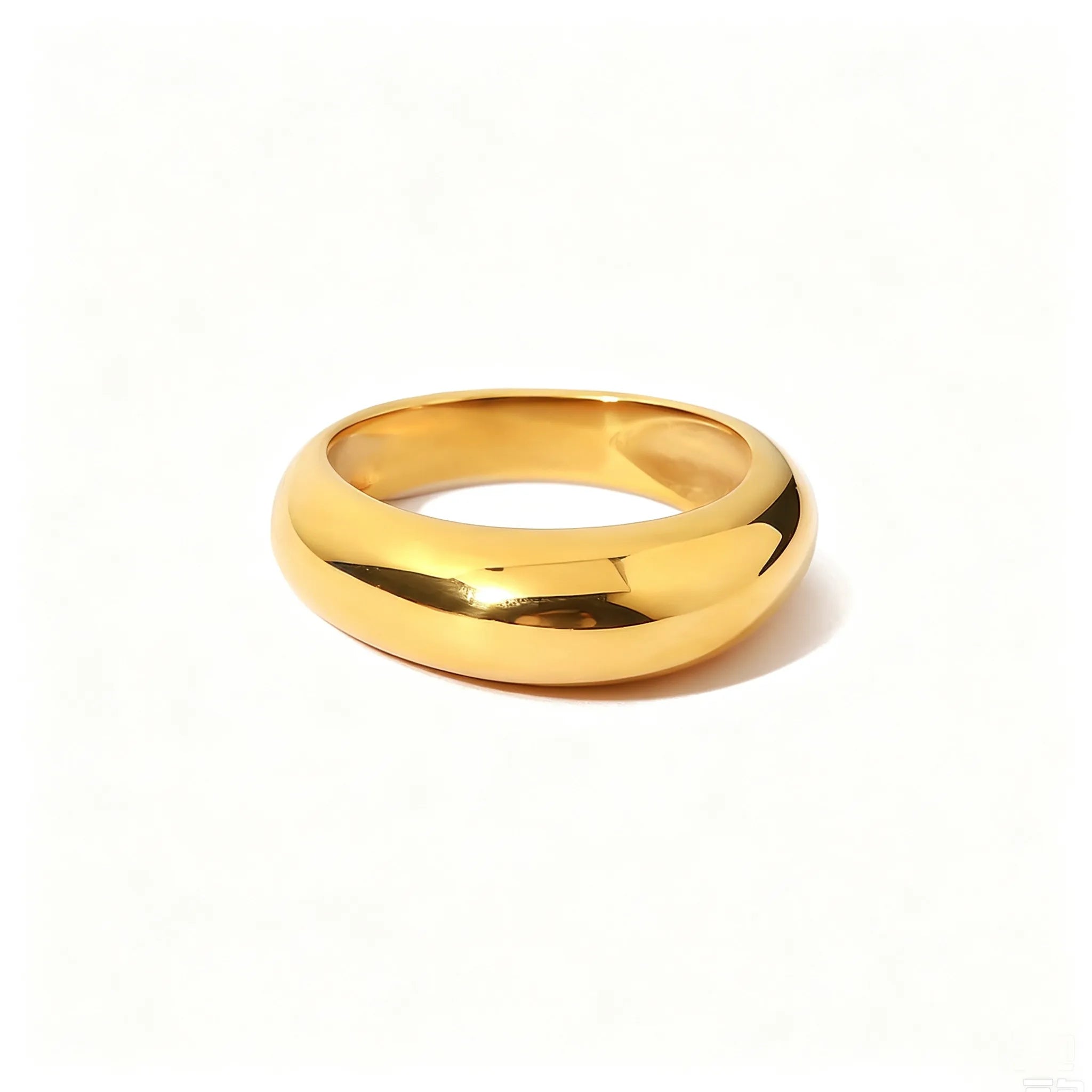 Baguette Zirconia Eternity Open Ring – Waterproof 18K Gold