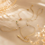 Rainbow Hand Chain Bracelet – Waterproof Stainless Steel
