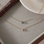 Waterproof Vintage Cameo Zirconia Pendant Necklace
