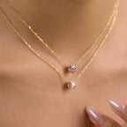 Waterproof Vintage Cameo Zirconia Pendant Necklace