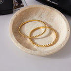 Zirconia Wave & Heart Hinged Bangle – Waterproof 18K Gold