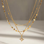 Multi-Layer Chain Necklace | Waterproof 18K Gold