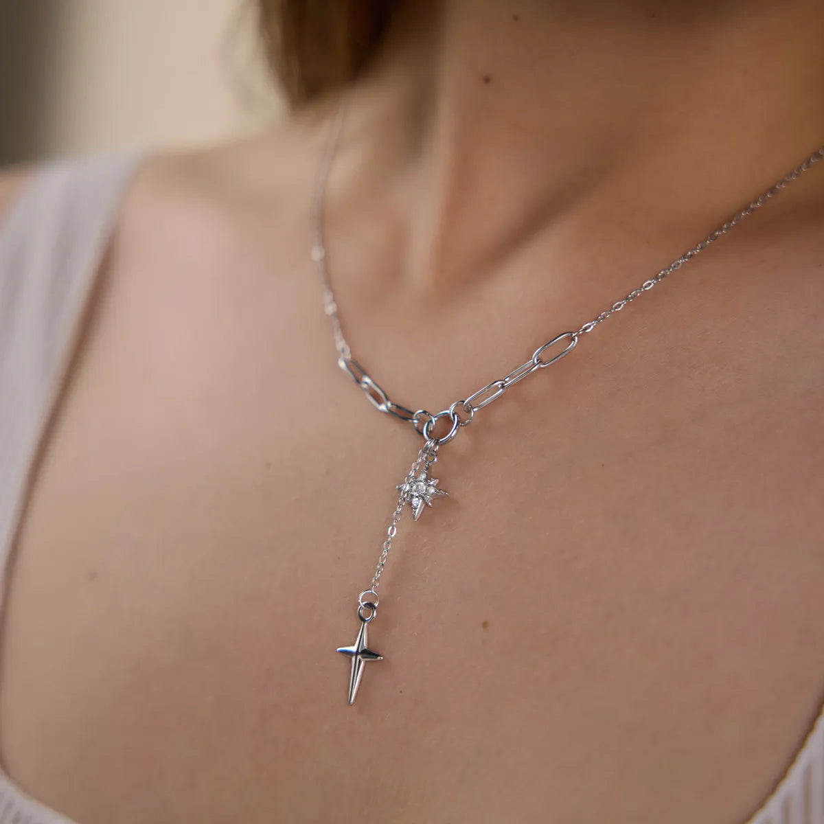 Waterproof Star Lariat Y-Necklace