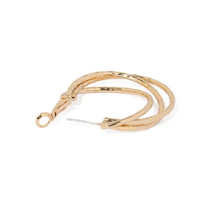 Multi-Layer Gold Hoop Earrings – Waterproof Stainless Steel