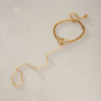 Waterproof Multi-Layer Hand Chain Bracelet with Ring