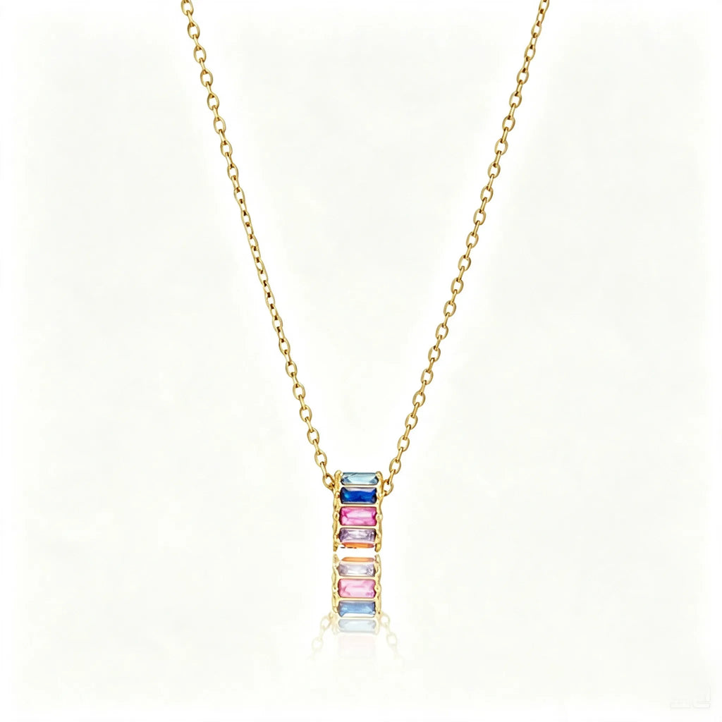 Waterproof Vintage Cameo Zirconia Pendant Necklace