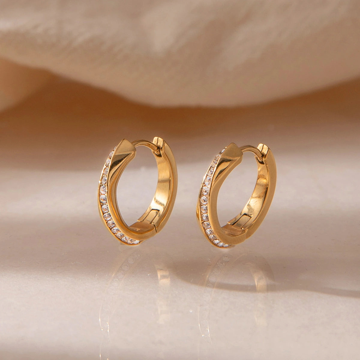 Clean Girl Stud Earrings – Waterproof Stainless Steel