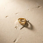 Waterproof Snake Pave Zirconia Open Band Ring