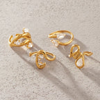 Waterproof Liquid Gold CZ Open Rings