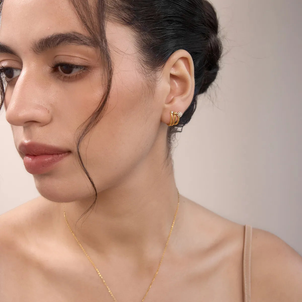 Waterproof Triple Hoop Earrings