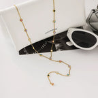 Waterproof Multicolor CZ Lariat Y-Necklace