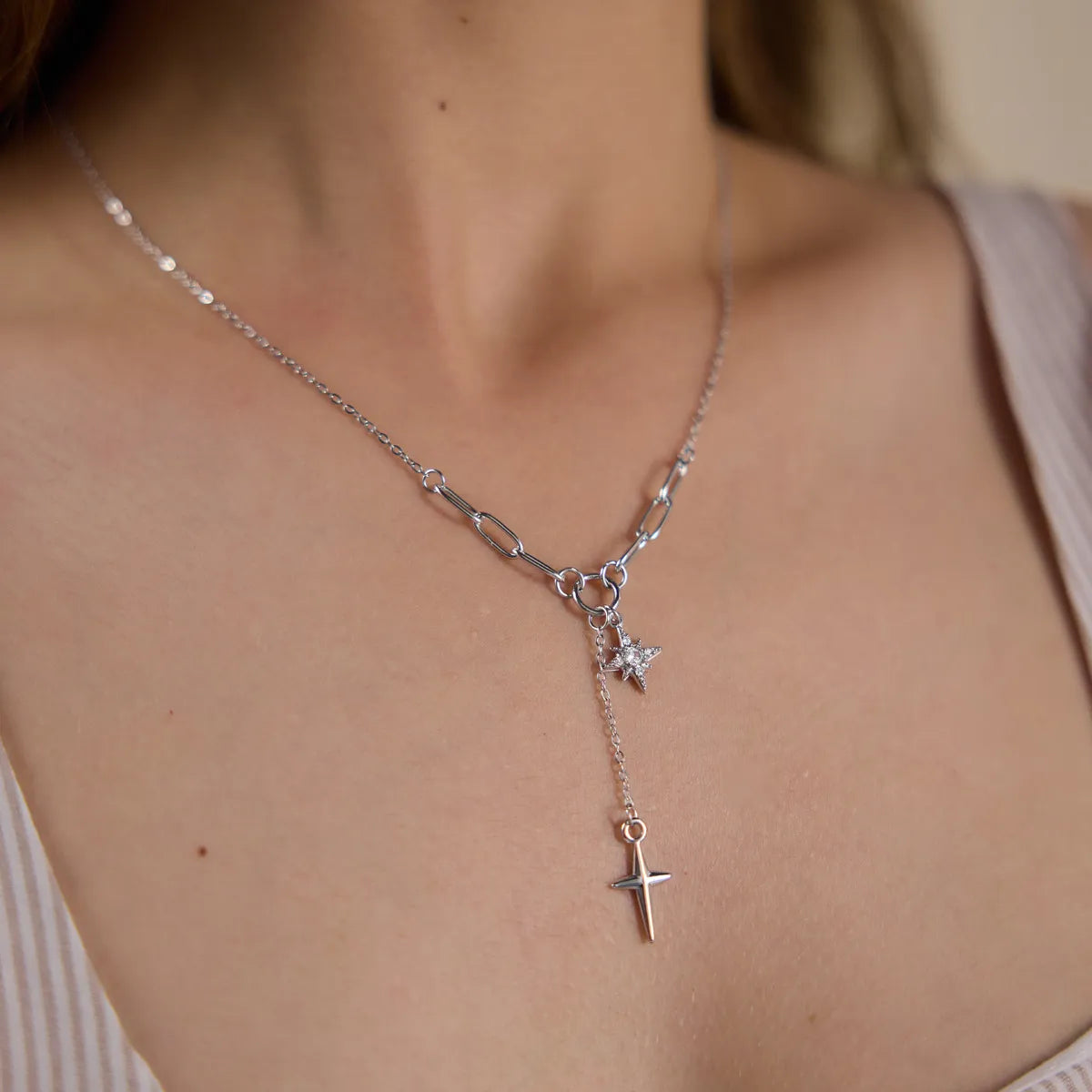 Waterproof Star Lariat Y-Necklace
