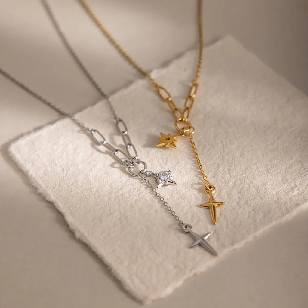 Waterproof Star Lariat Y-Necklace