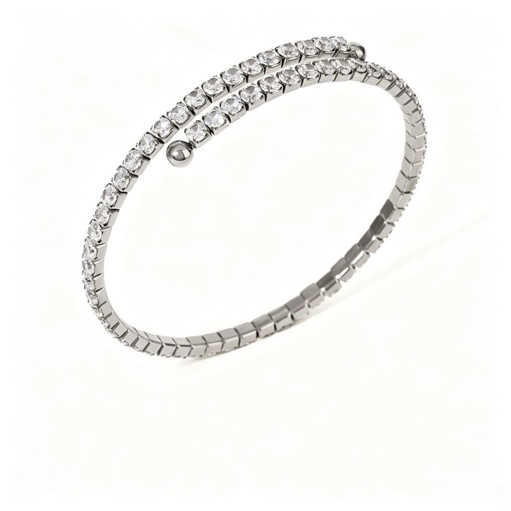 Shining Open Cuff Bracelet | Waterproof 18K Gold