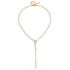 Waterproof Baguette CZ Lariat  Y-Necklace