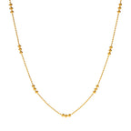 Satellite Bead Chain Necklace – Waterproof 18K Gold