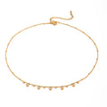 Waterproof Beaded CZ Necklace