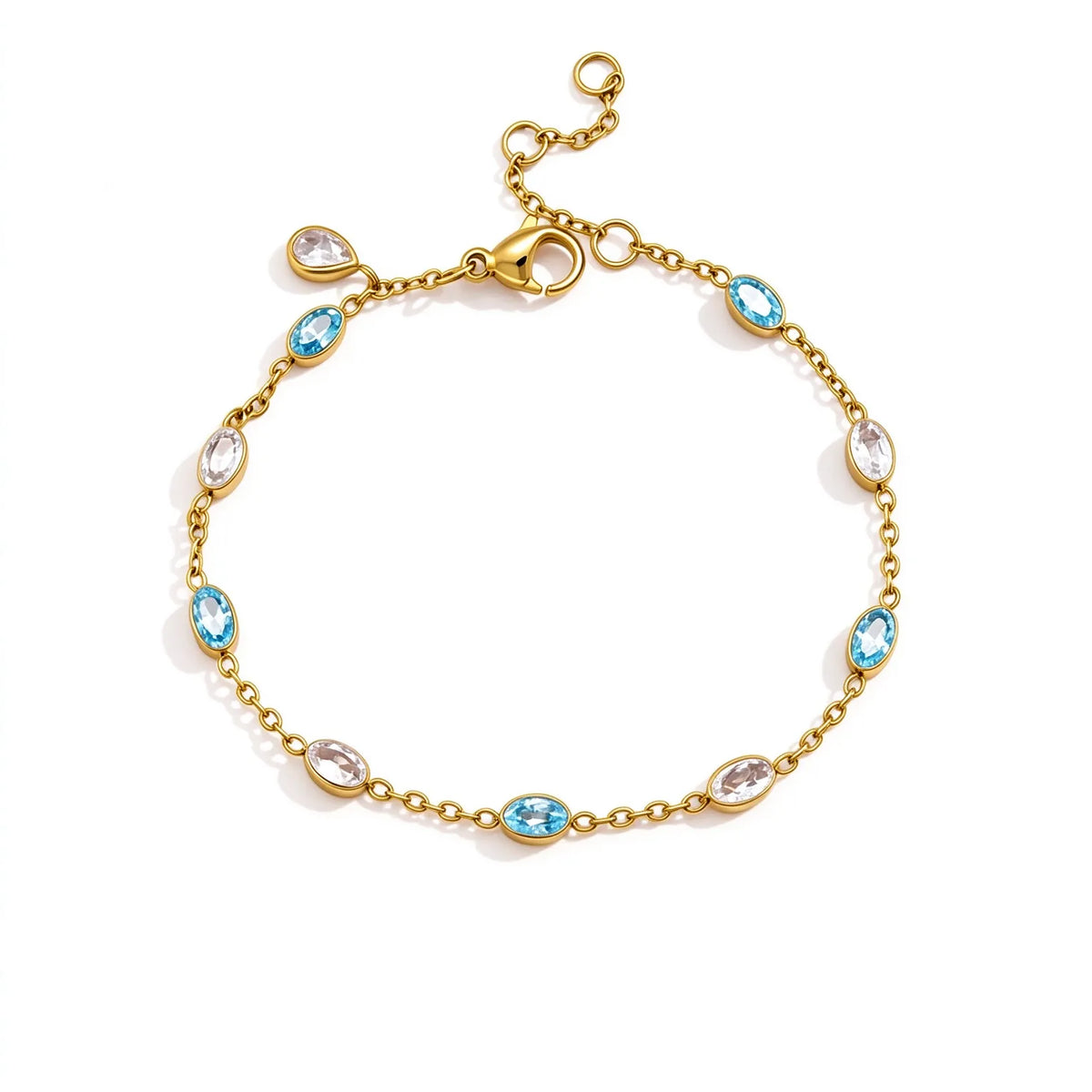 Waterproof Colorful CZ Stackable Bracelet