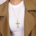 Waterproof Gold Cross Necklace