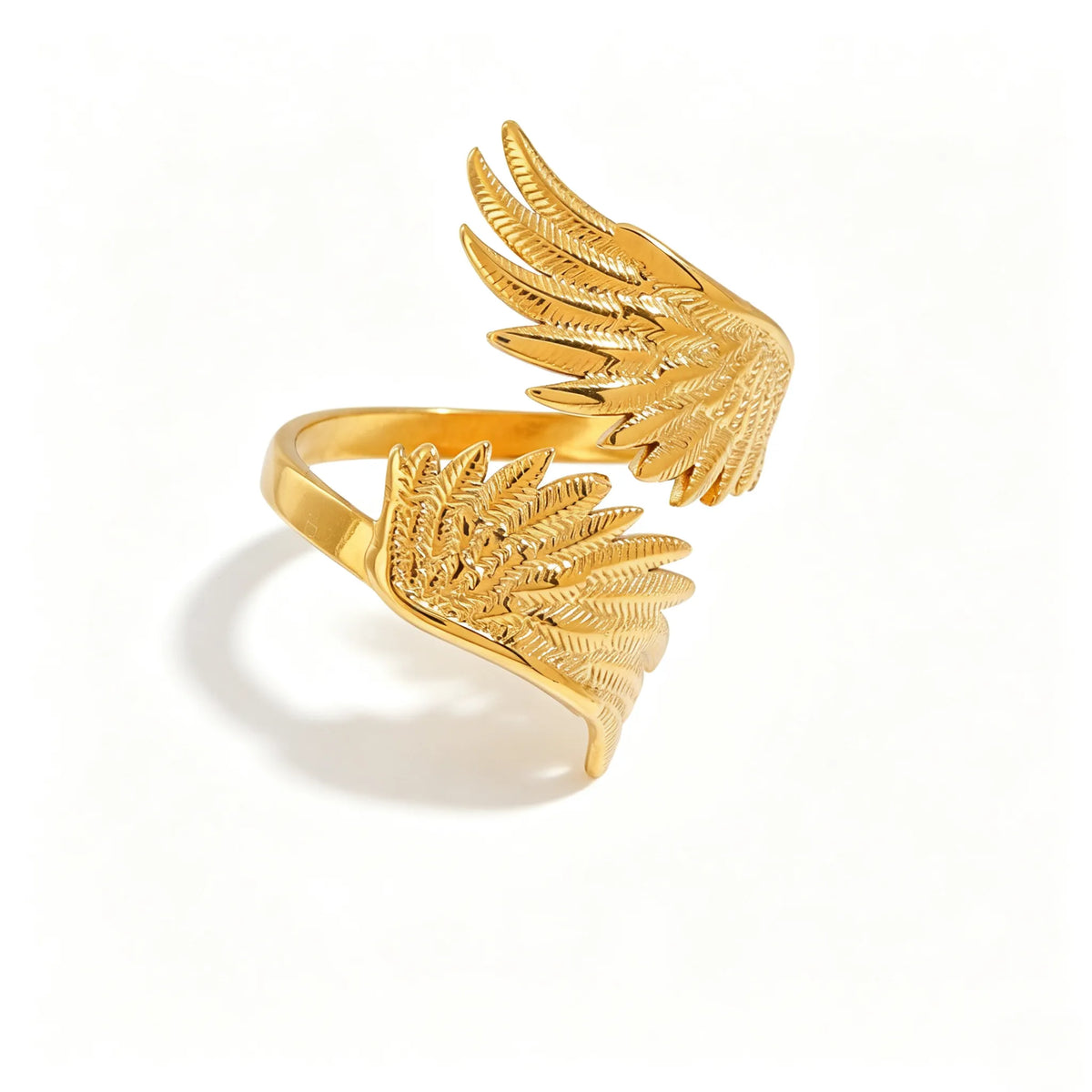 Waterproof Angel Wing Open Ring