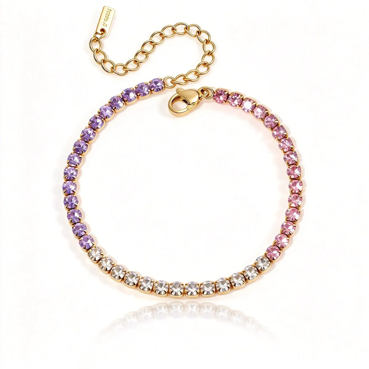 Waterproof Colorful CZ Stackable Bracelet
