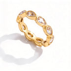 Waterproof Multi-Shape CZ Eternity Rings