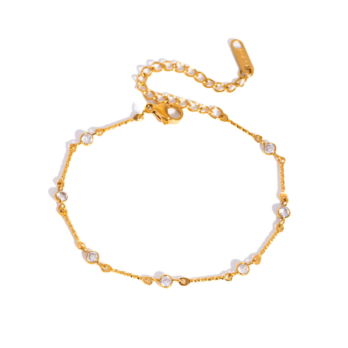 Waterproof Gold Dainty Twisted Chain Bracelet