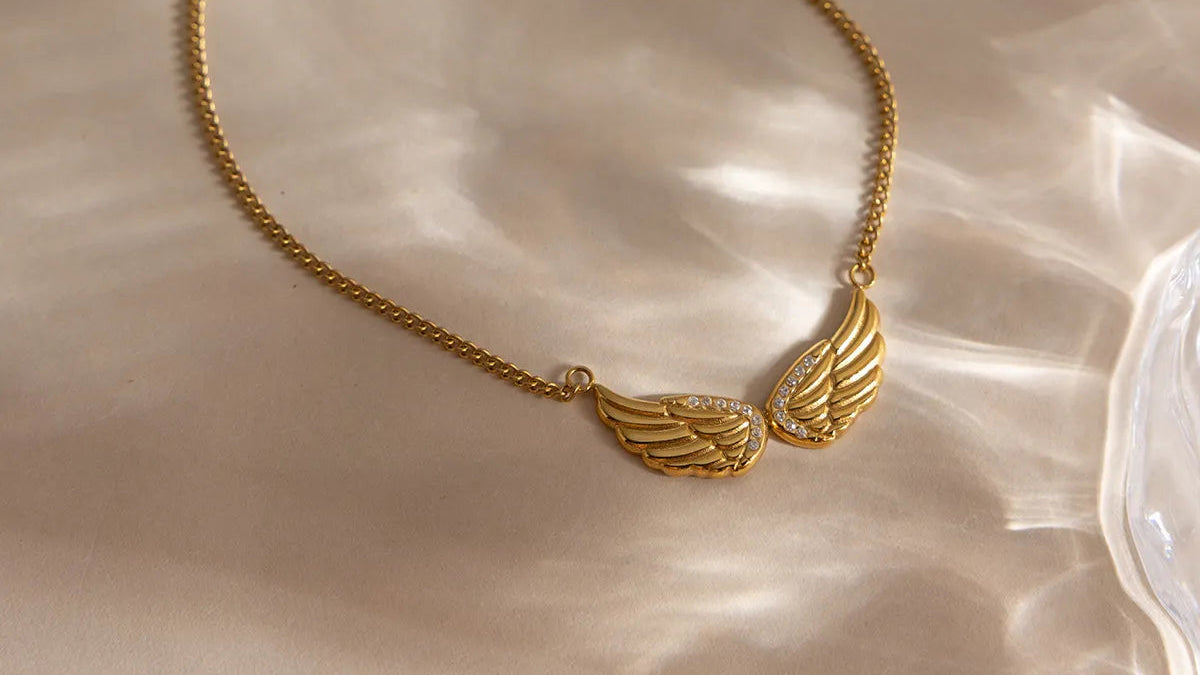 Waterproof Angel Wings Necklace