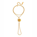 Boho Finger Ring Bracelet | Waterproof 18K Gold