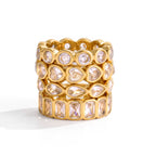 Waterproof Multi-Shape CZ Eternity Rings