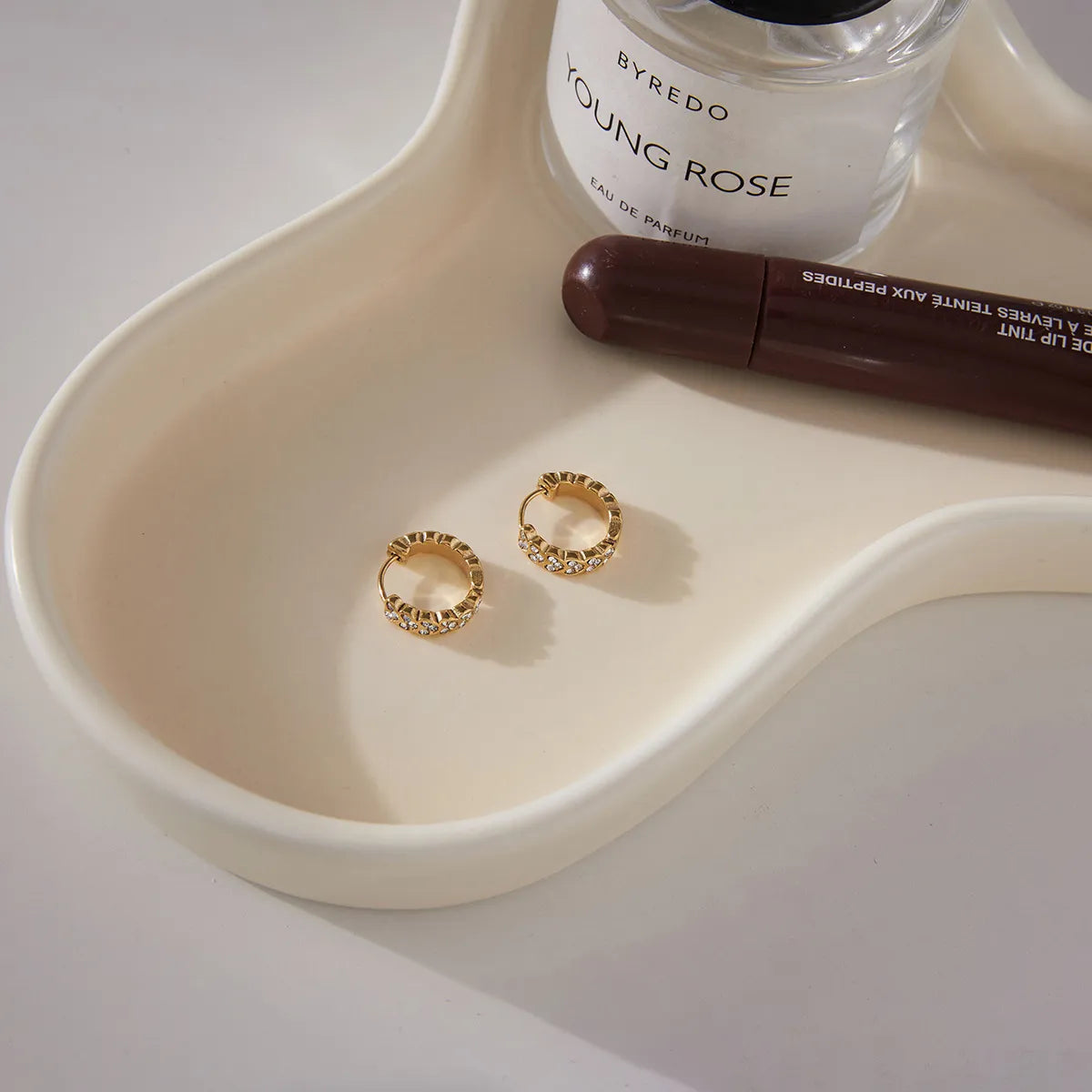 Waterproof Gold CZ Huggies & Ear Cuffs