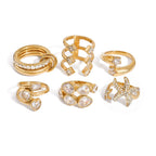 Waterproof Mixed-Cut CZ Ring Collection