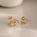 Celestial Leaf Wrap Ring | Waterproof 18K Gold