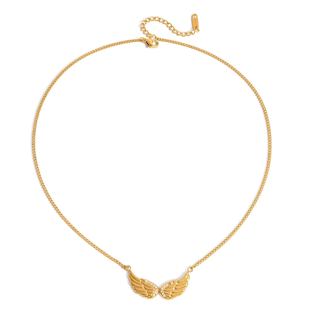 Waterproof Angel Wings Necklace
