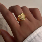 Waterproof Angel Signet Ring