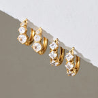 Waterproof Gold Huggie Hoops