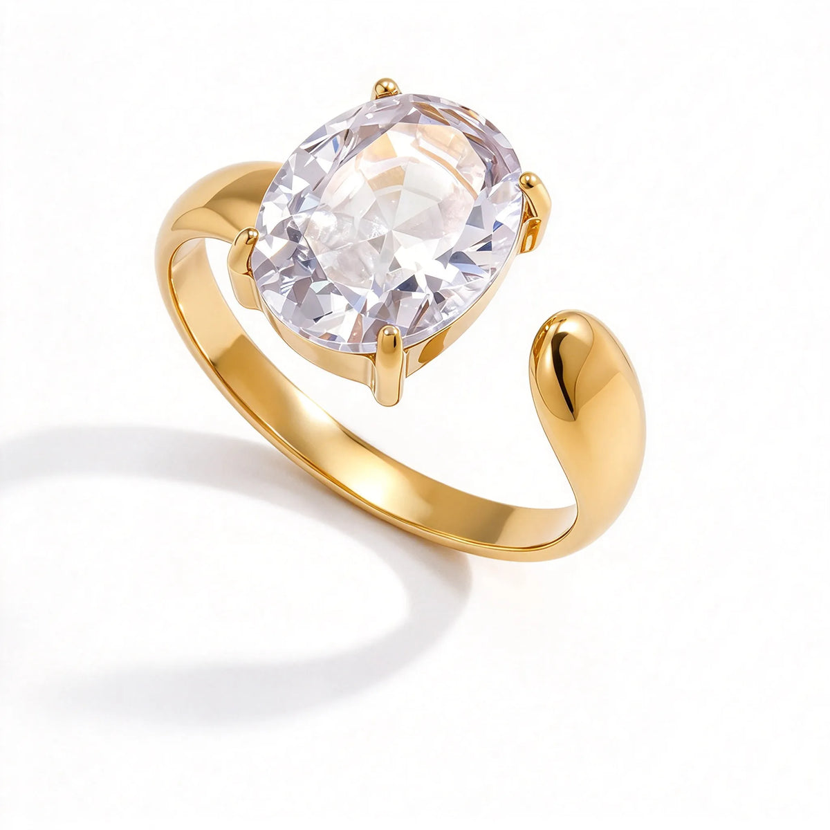Waterproof Gold Sculptural Ring Collection