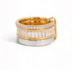Waterproof Two-Tone Stacking Ring