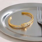 Waterproof Gold Snake Bangle