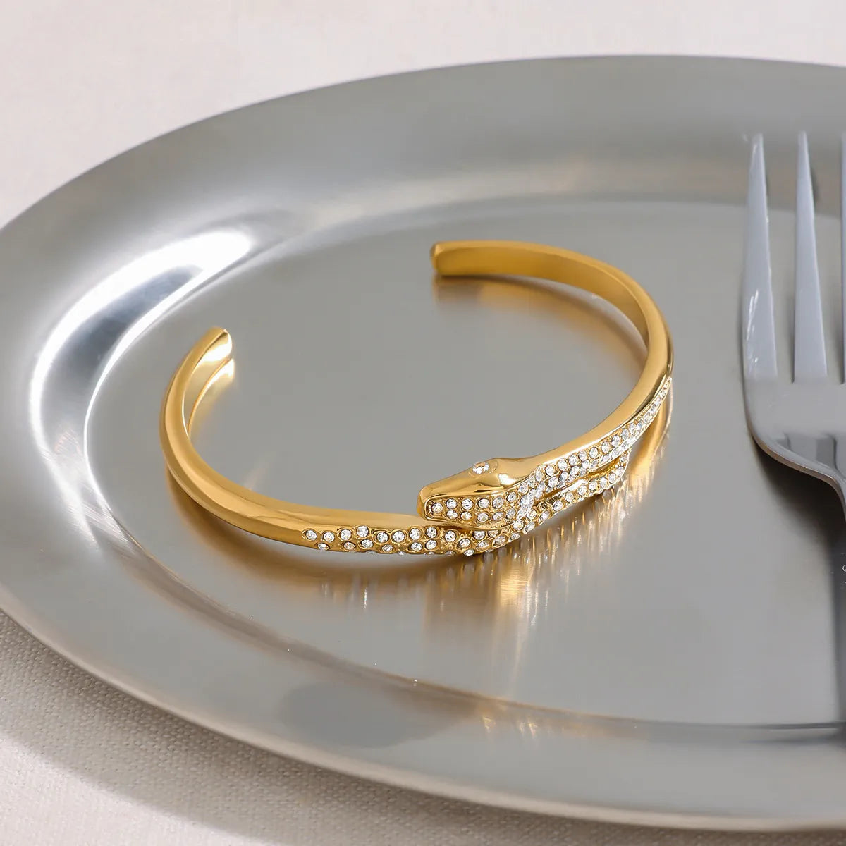 Waterproof Gold Snake Bangle