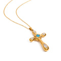 Waterproof Gold Cross Necklace
