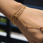 Waterproof Multi-Layer Hand Chain Bracelet with Ring