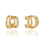 Snake Head Huggie & Ear Cuff Set – Waterproof Steel